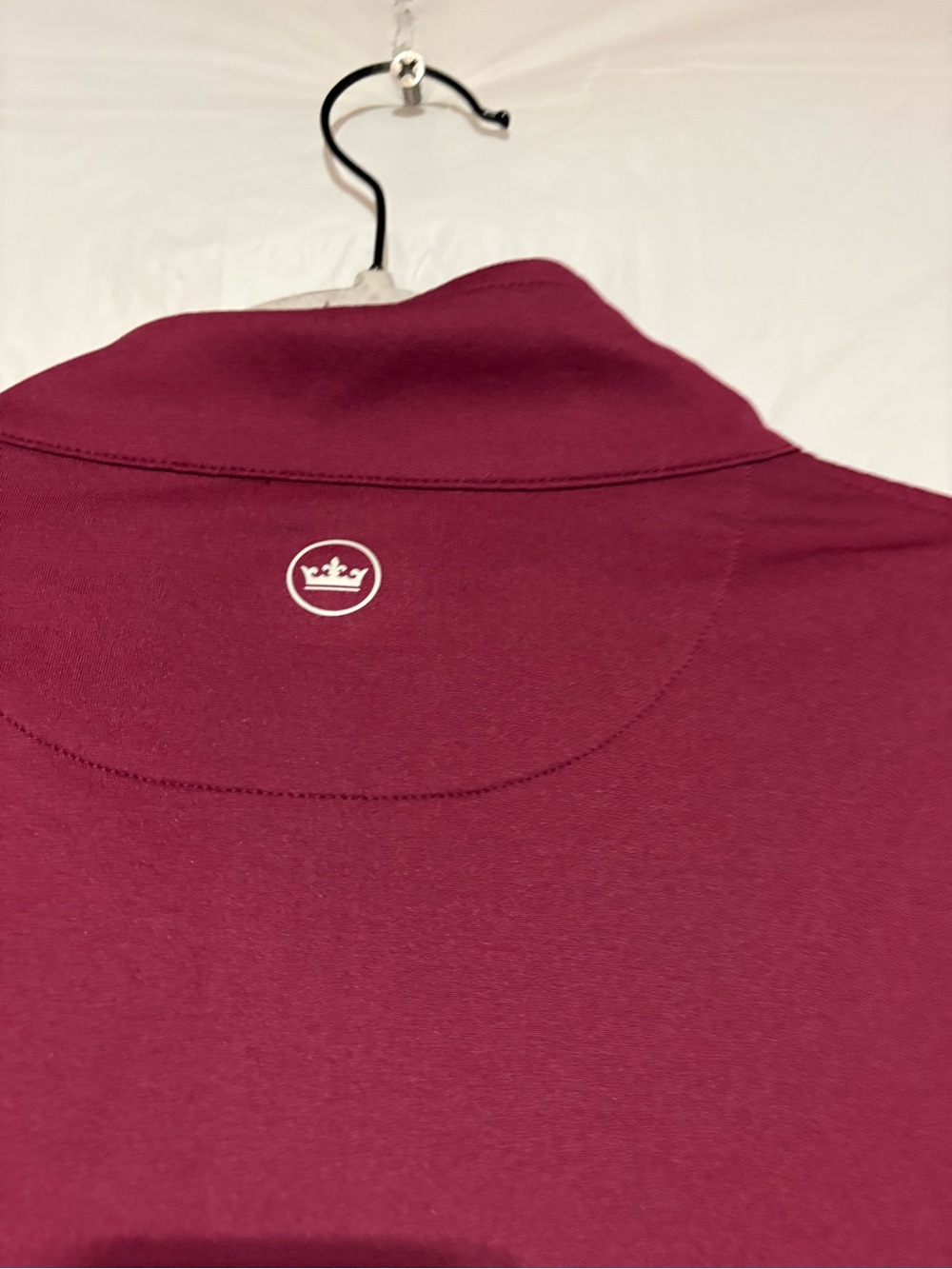 Peter Millar Men's Wine Zip-Up Pullover - Picture 8 of 11